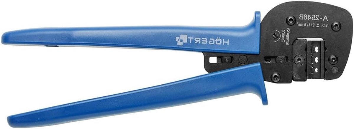 Compressiegereedschap MC4 - Krimptang zonnepanelen - Verbindingen maken - Dubbele mantelbescherming - 900 μm - Blauw