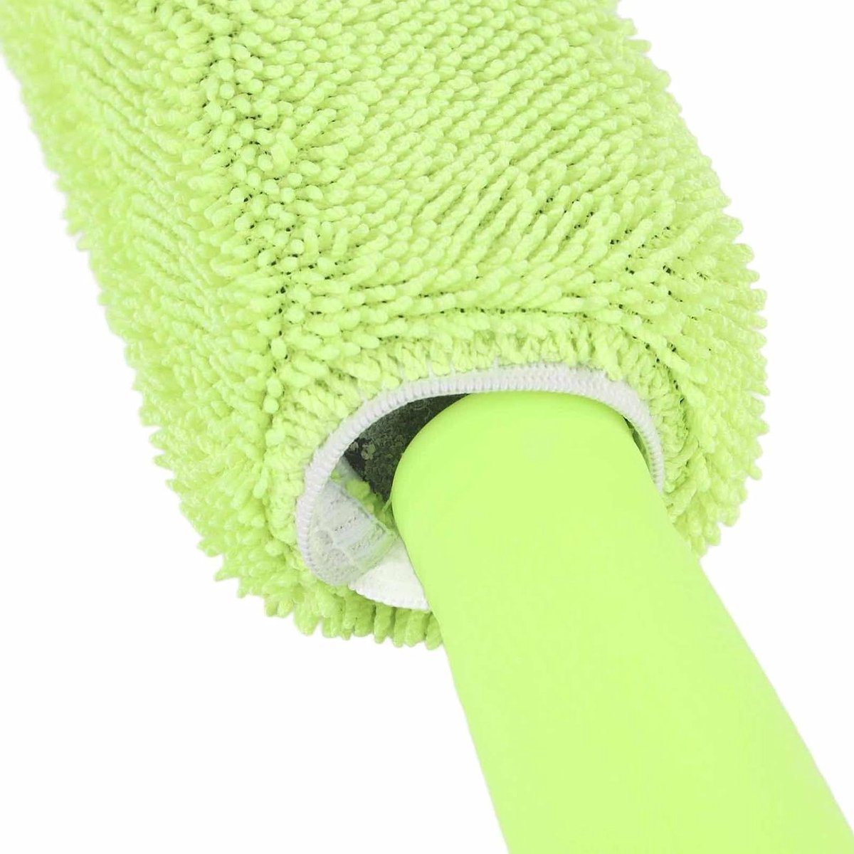 Autowielborstel - Bandenreiniger - Voertuigen Reinigen - Zacht Microvezel - 27x5 cm - Groen