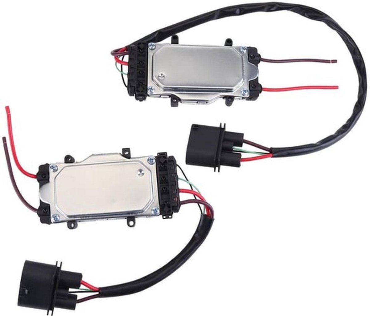 Ventilatorbesturingsmodule - 2 Stuks - Hoogwaardige Compatibiliteit - Zwart - Motor Koeling - Geschikt voor A6 4F C6 2004-2010