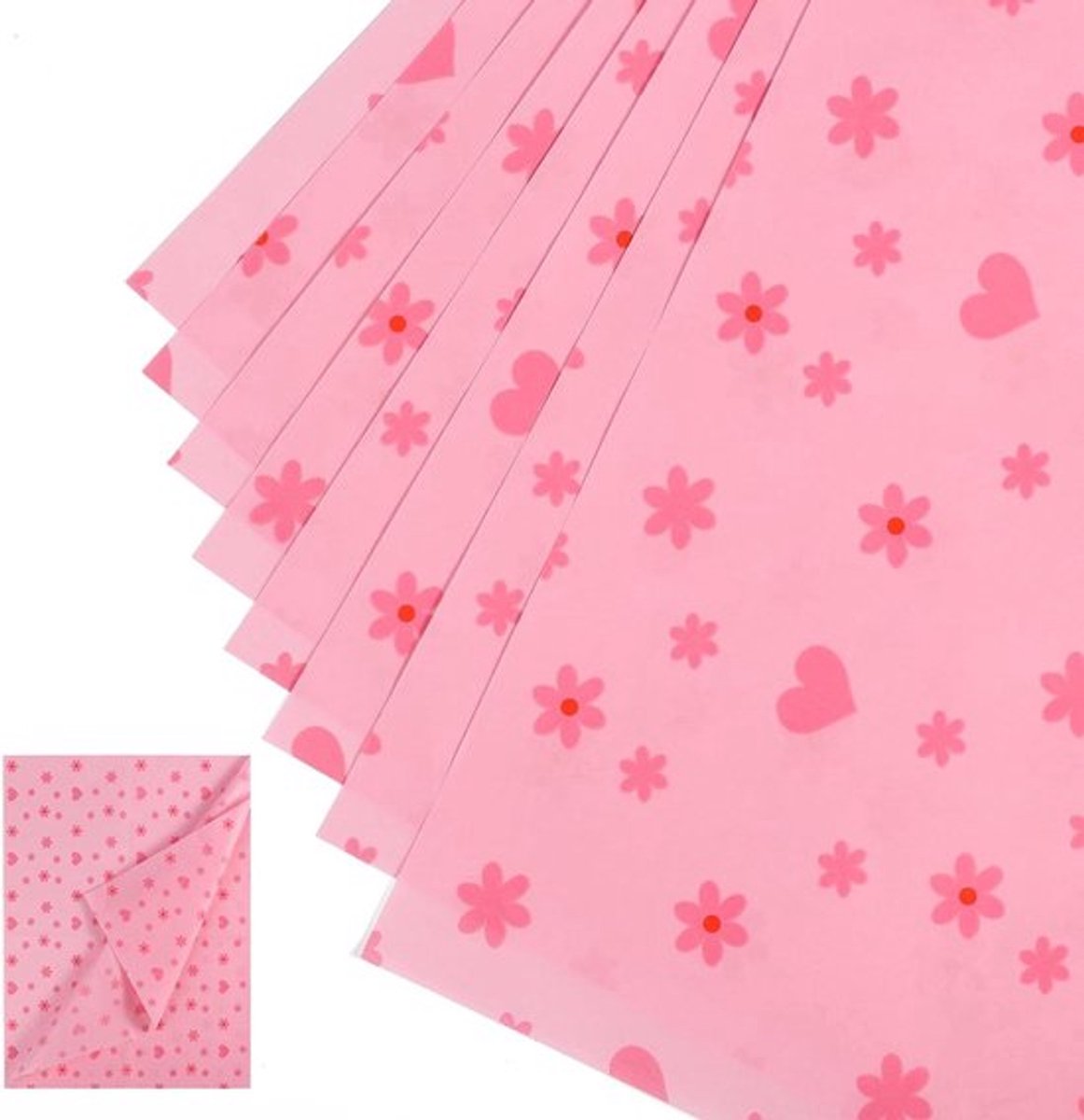 Tissuepapier - Inpakpapier - 30 Vellen - Roze - Decoratief - Cadeau Verpakking - Geschikt voor Ambachten - Kerstmis Bruiloft Verjaardagsfeest - 50x35cm.