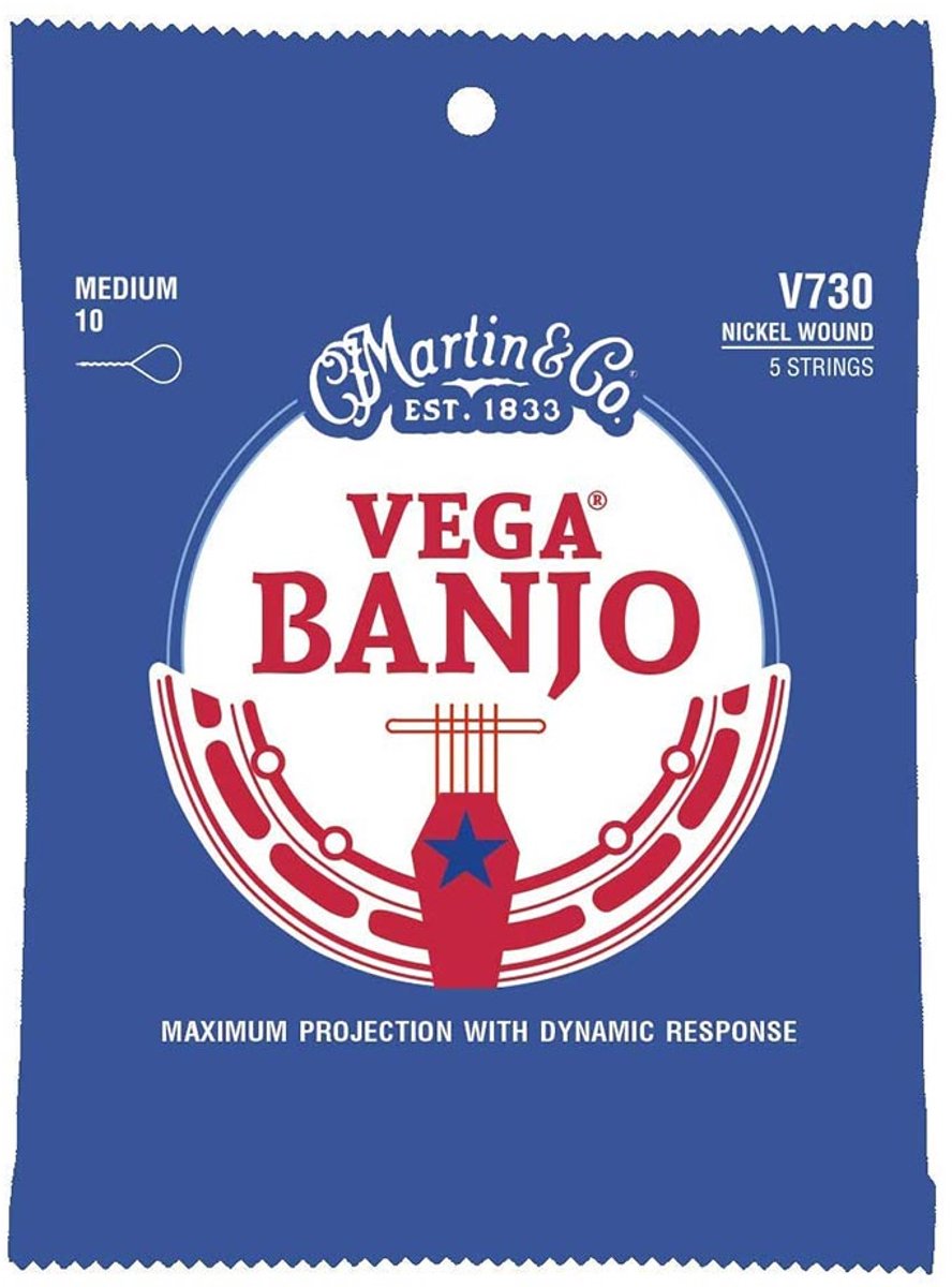 Martin V730 Vega Banjo Snaren voor 5-Snarige Banjo (10-23)