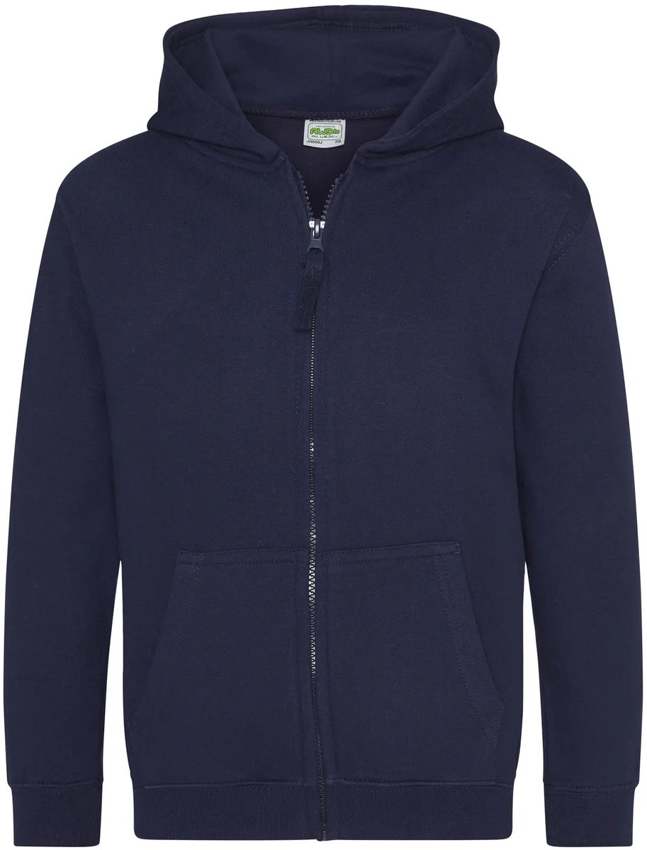 Kindercapuchon met volledige rits Just Hoods Oxford Marine