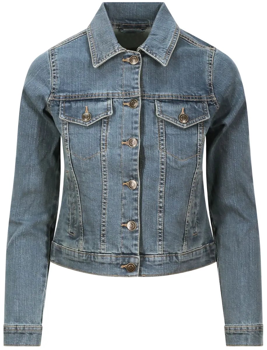 So Olivia Jacket SD065 LIGHT WASH Blauw