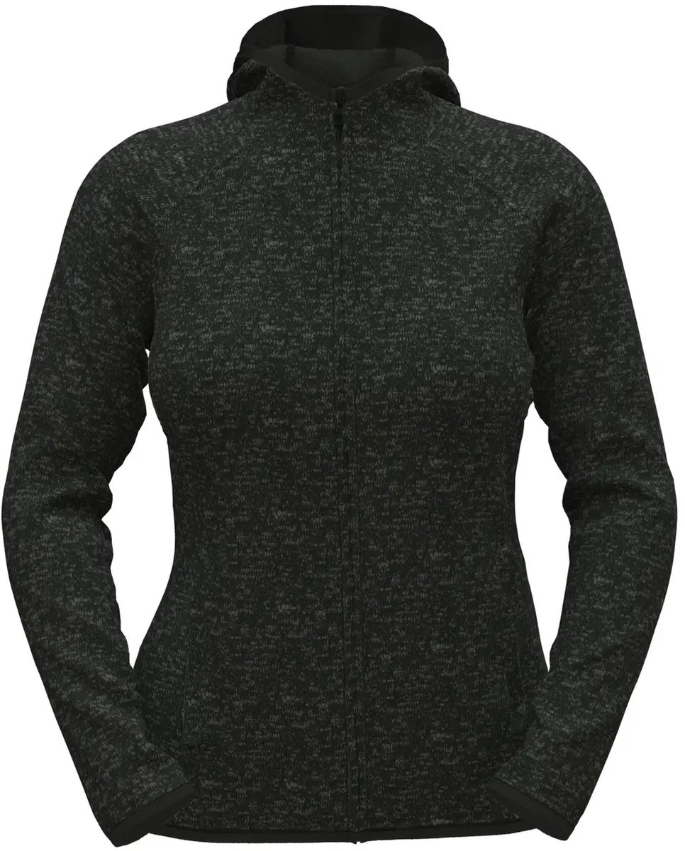 Stedman Lux Hooded Knitfleece Jacket Women S5560 Opal Heather Zwart