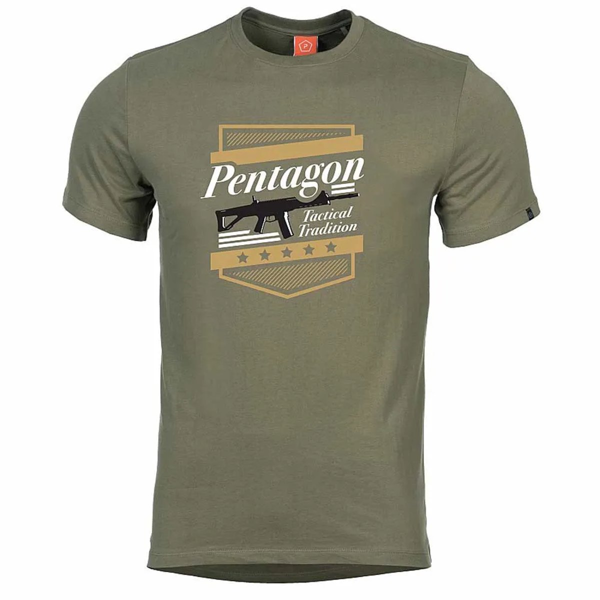 Pentagon Ageron Acr T-shirt Met Korte Mouwen Groen XL Man
