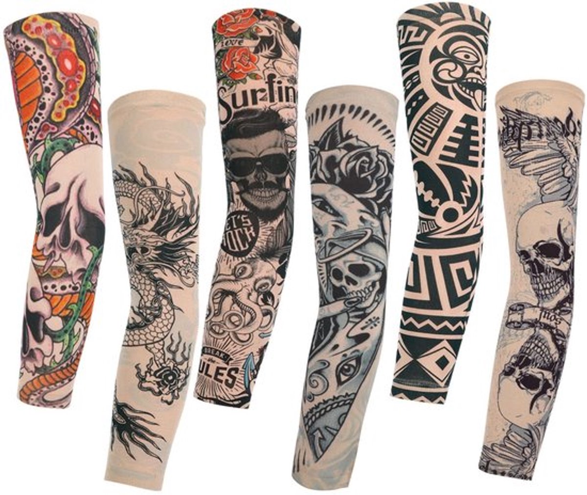 Cosensi - Dailygoods - Dailygoody - Nylon Nep Tijdelijke Tattoo Mouwen - Unisex Arm