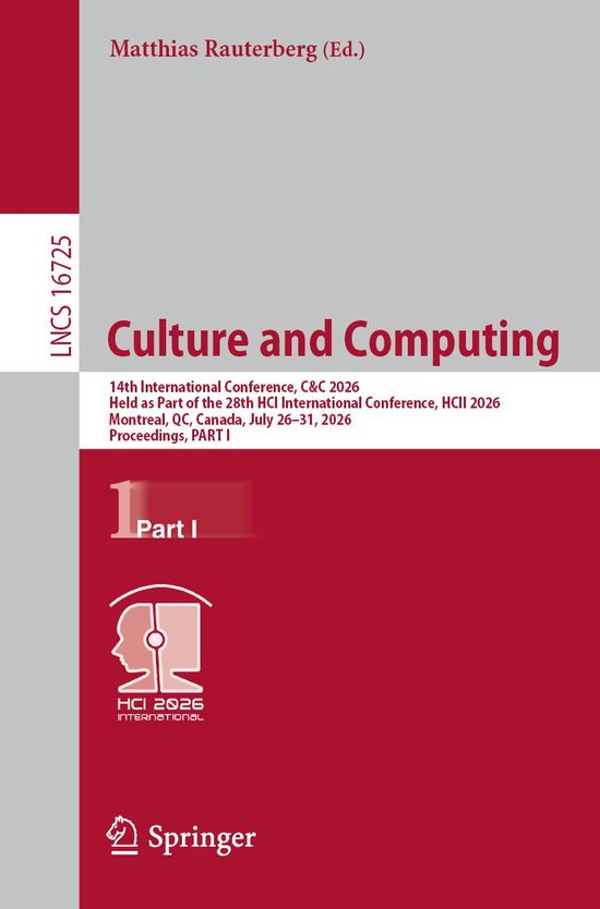Springer Nature Proceedings Computer Science 1 - Culture and ... - cover