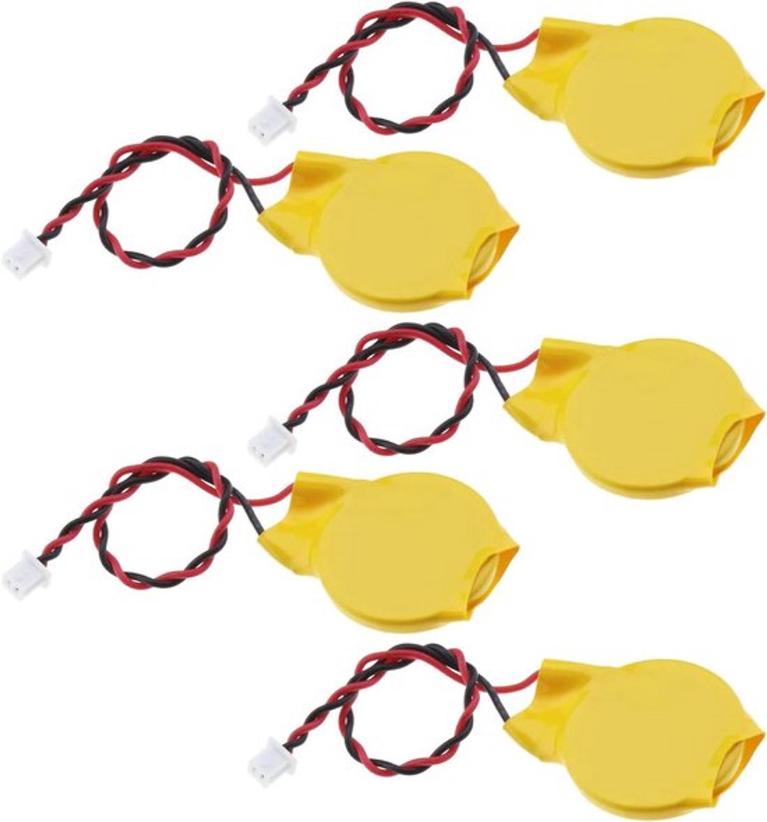 Allecto Plus - 5 stuks Cr2032 Bios Cmos batterij met draad voor Computer en