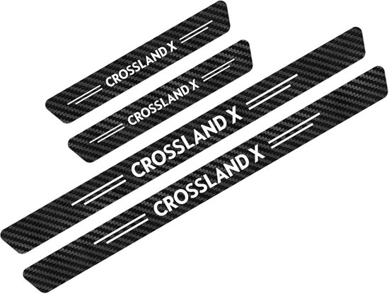 Auto Dorpelbeschermers - Koolstofvezel Strips - Lak Beschermen - Slijtvast Krasbestendig - 4 Stuks - Zwart