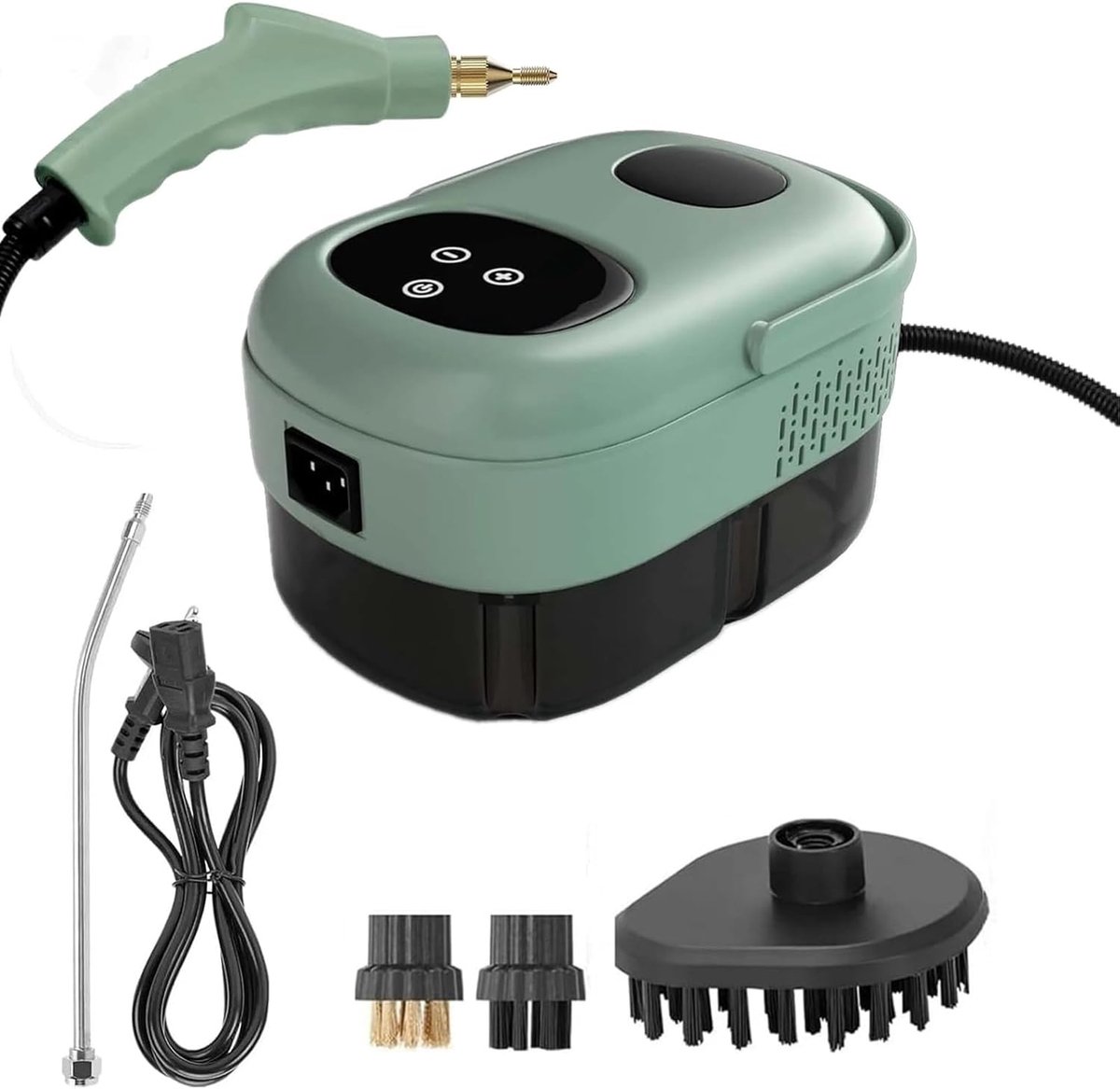 Stoomreiniger - Stoomapparaat Krachtig - Intensief Reinigen - Snelle Opwarming 15s - 1100ml Tank - Groen