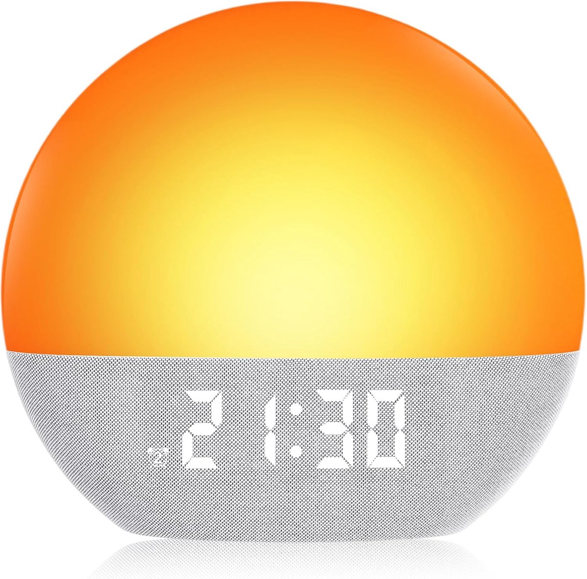 Sunrise Wekker - Geluidsmachine Slaap - Rustig Wakker Worden - Natuurlijke Zonsopgang Simulatie - 15.2 x 7.6 cm - Wit