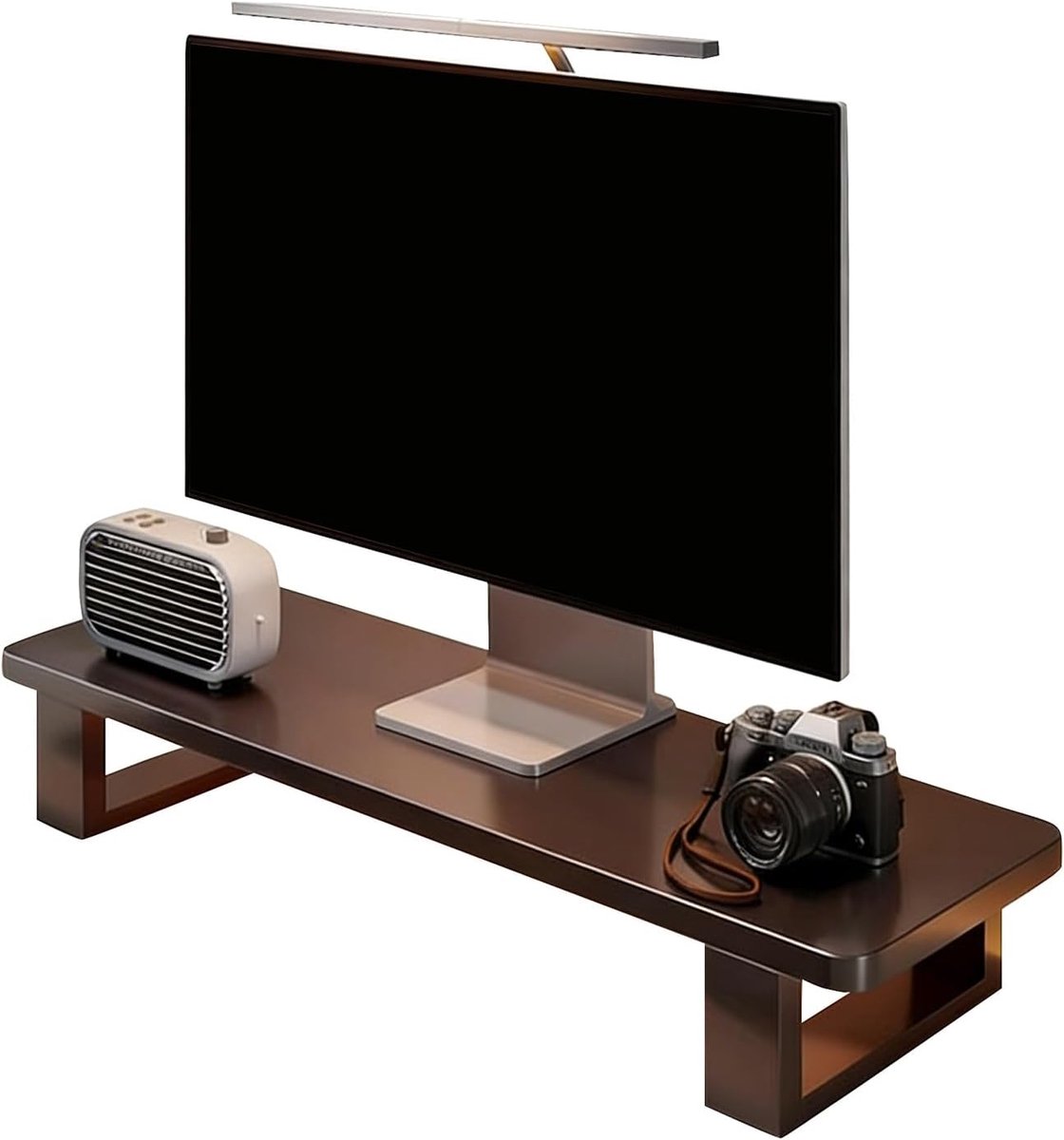 Monitor Verhoger Bureau - Computer Standaard - Bureau Organisatie - Verstelbare Opstelling - 50 cm - Zwart