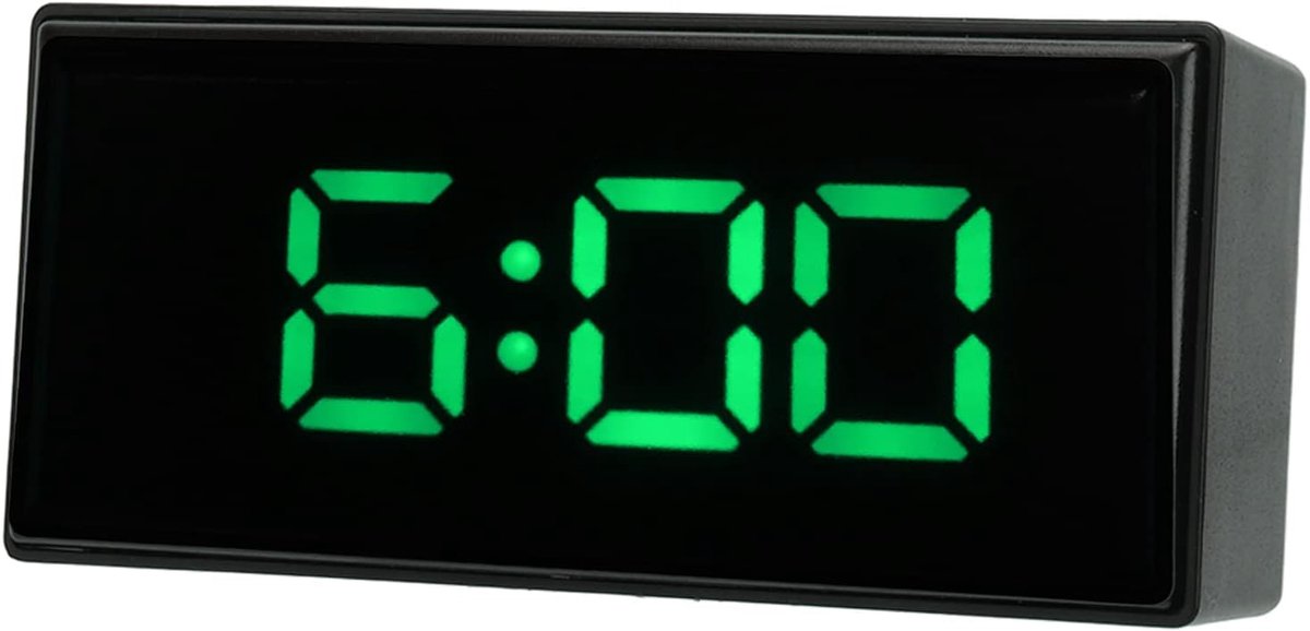 Digitale Slimme Klok - Spiegel Wekker - Kamertemperatuur Monitoren - Intelligente Helderheid - 8x5 cm - Groen