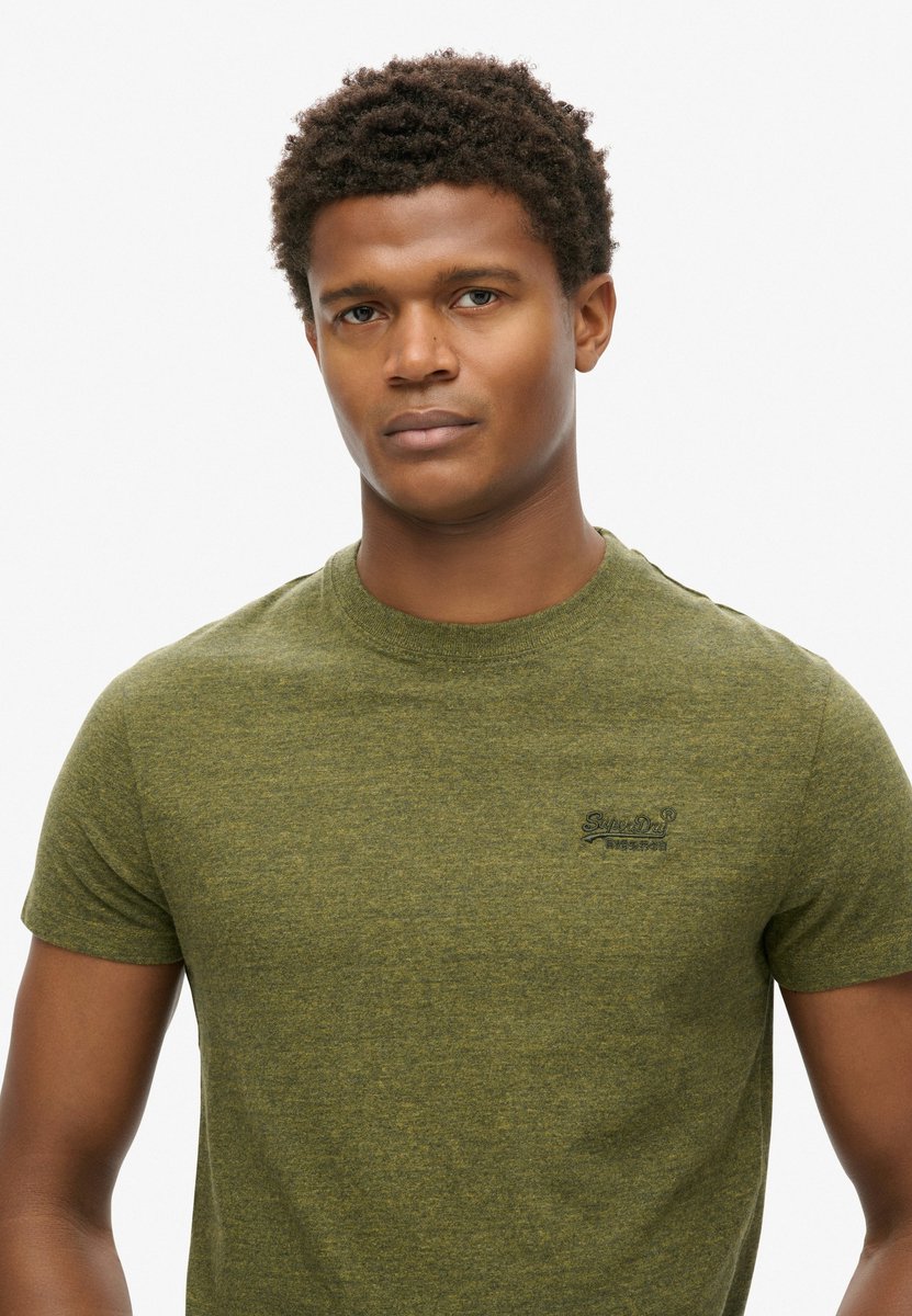 Vintage Logo T-shirt Mannen Donkergroen