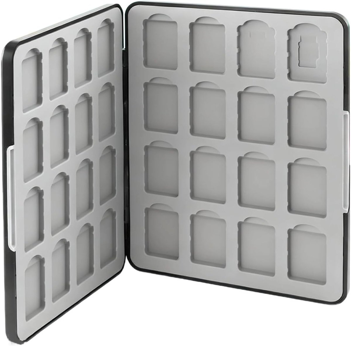 Draagbare Game Card Case met 32 Slots voor OLED Model, Dubbelzijdige Hard Shell en Micro SD Opslag