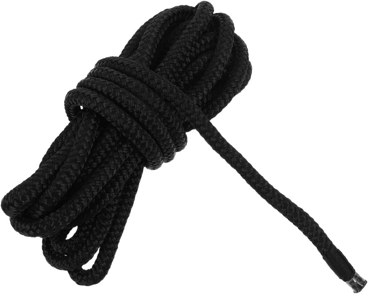 Bootlijnen Touwen - Aanmeerkabels Doklijn - Boot Aanmeren - Stevig Gevlochten Nylon - 480 x 0.95 cm - Zwart