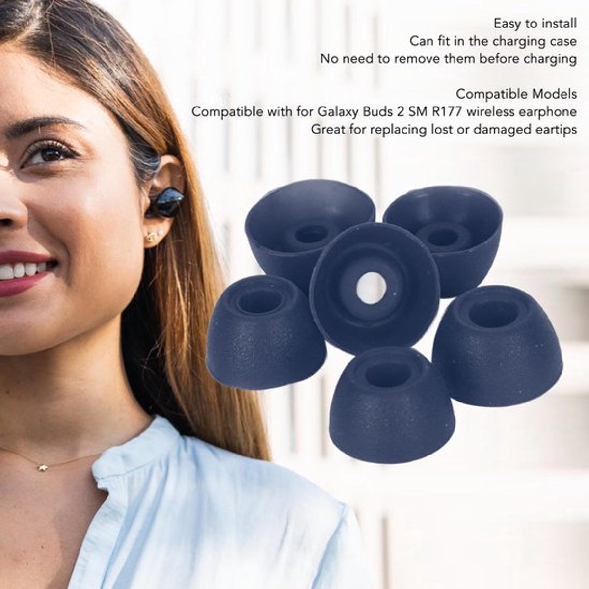 3 paarden Siliconetips in S/m/l voor oorbescherming