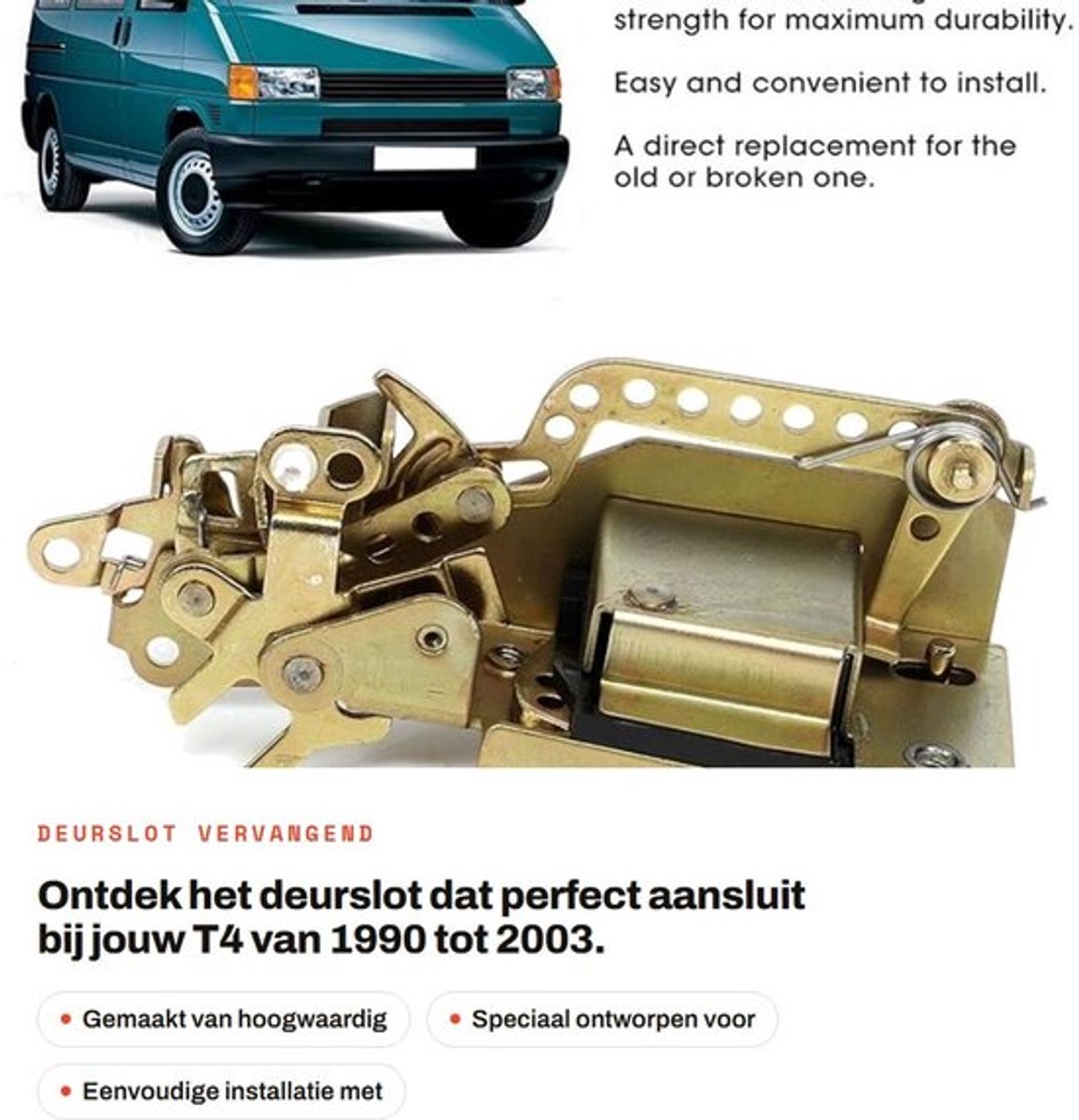 OmGoods - Dailygoody - Deurslot - Vervangend Deurslot Vergrendelingsmechanisme