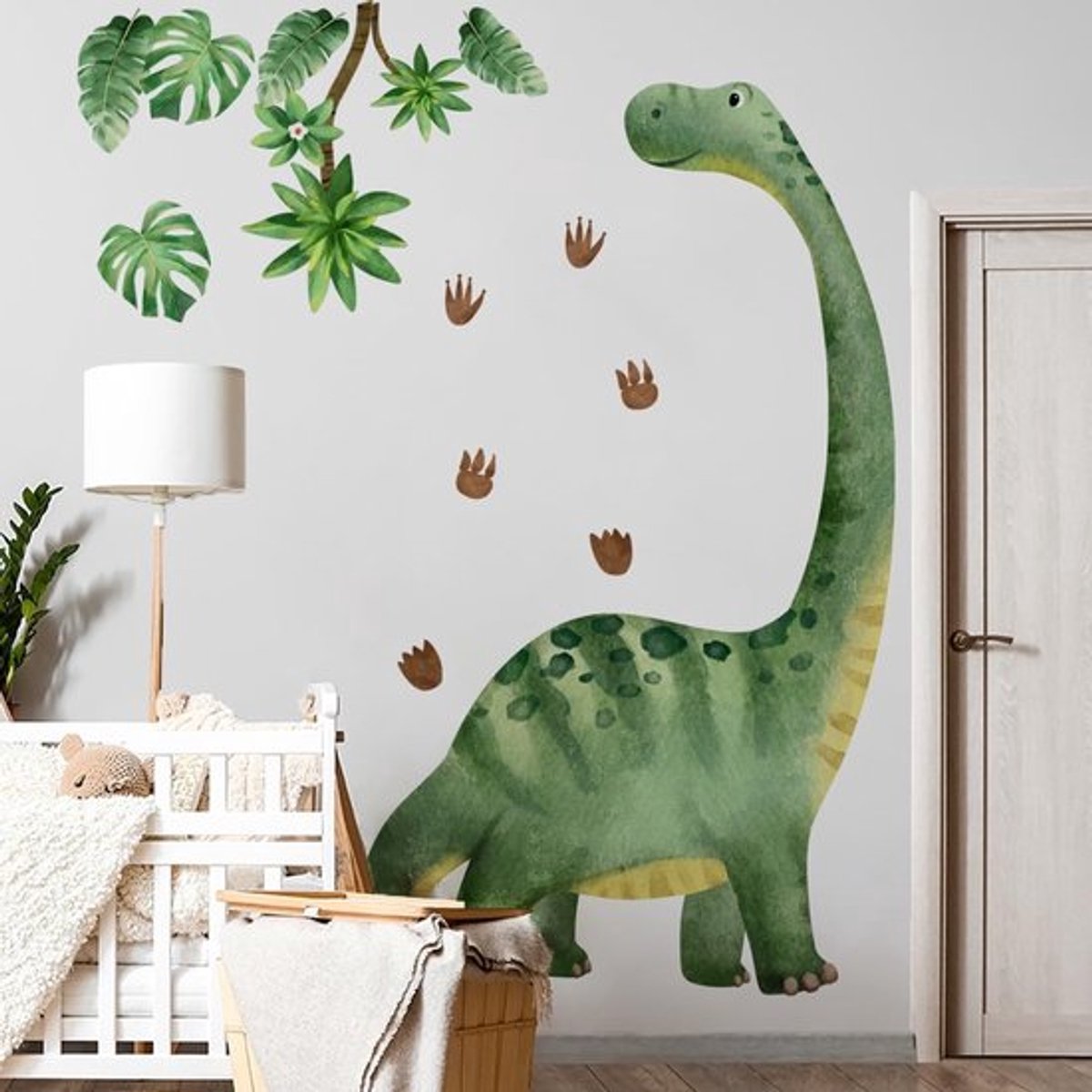 Zeynomax - Grote Dinosaur Muurstickers - Waterkleur Dinosaurus - Verwijderbaar en