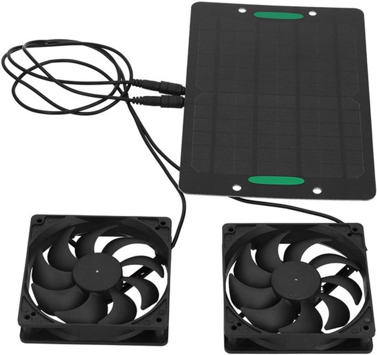 Dailygoods - Zonnepaneel Ventilatorkit - Draagbare Buitenventilator - Waterdicht