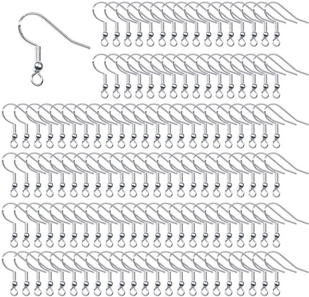 Shopcentral - Earring Hooks - 100 Stuks - Geschikt voor Diy Sieraden