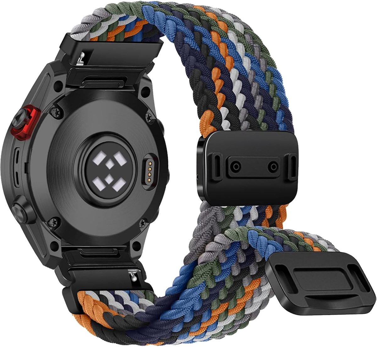 Reserveband smartwatch - Nylon band - Sport en reizen - Magnetische sluiting - 22 mm - Camouflage