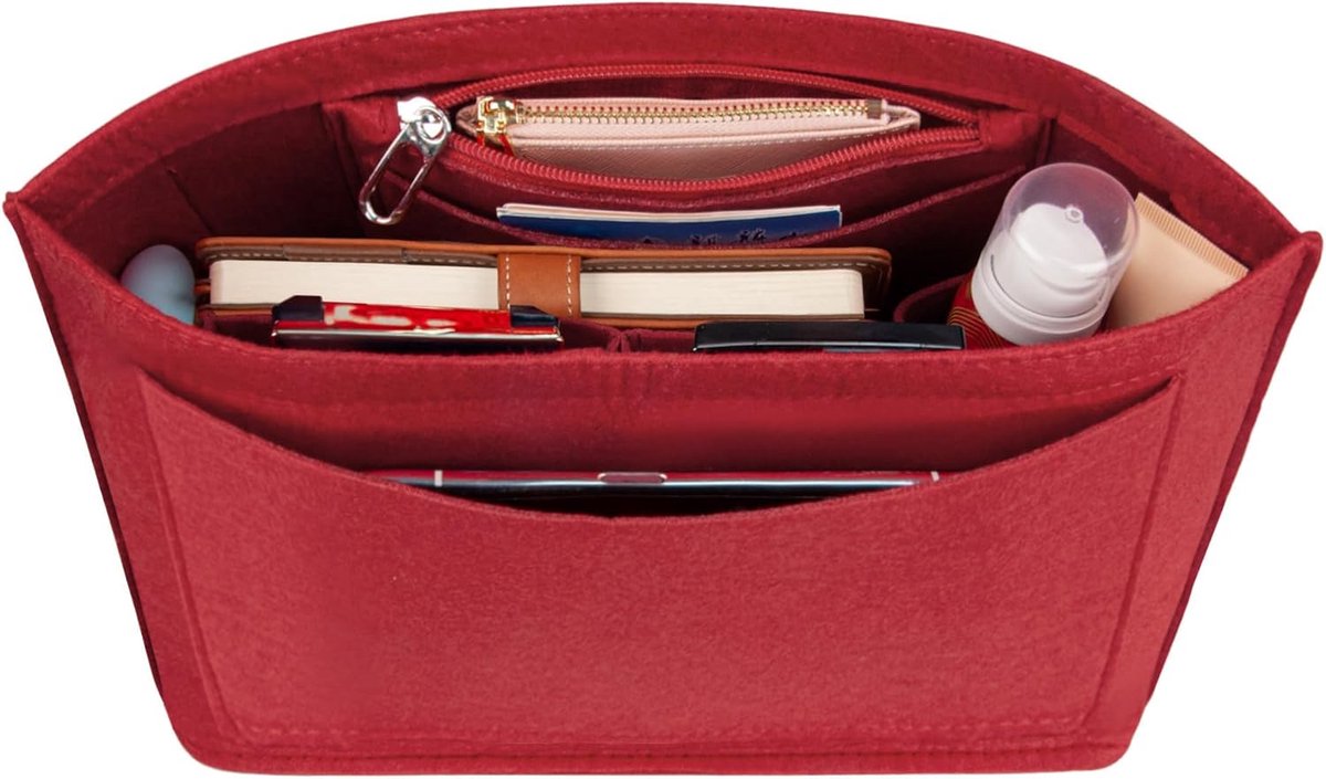 Bag Organiser Shopper Multi-Pocket Handbag Organizer, Felt Longchamp Organizer for Longchamp, Polene, Mommy Bag - ShopVlot