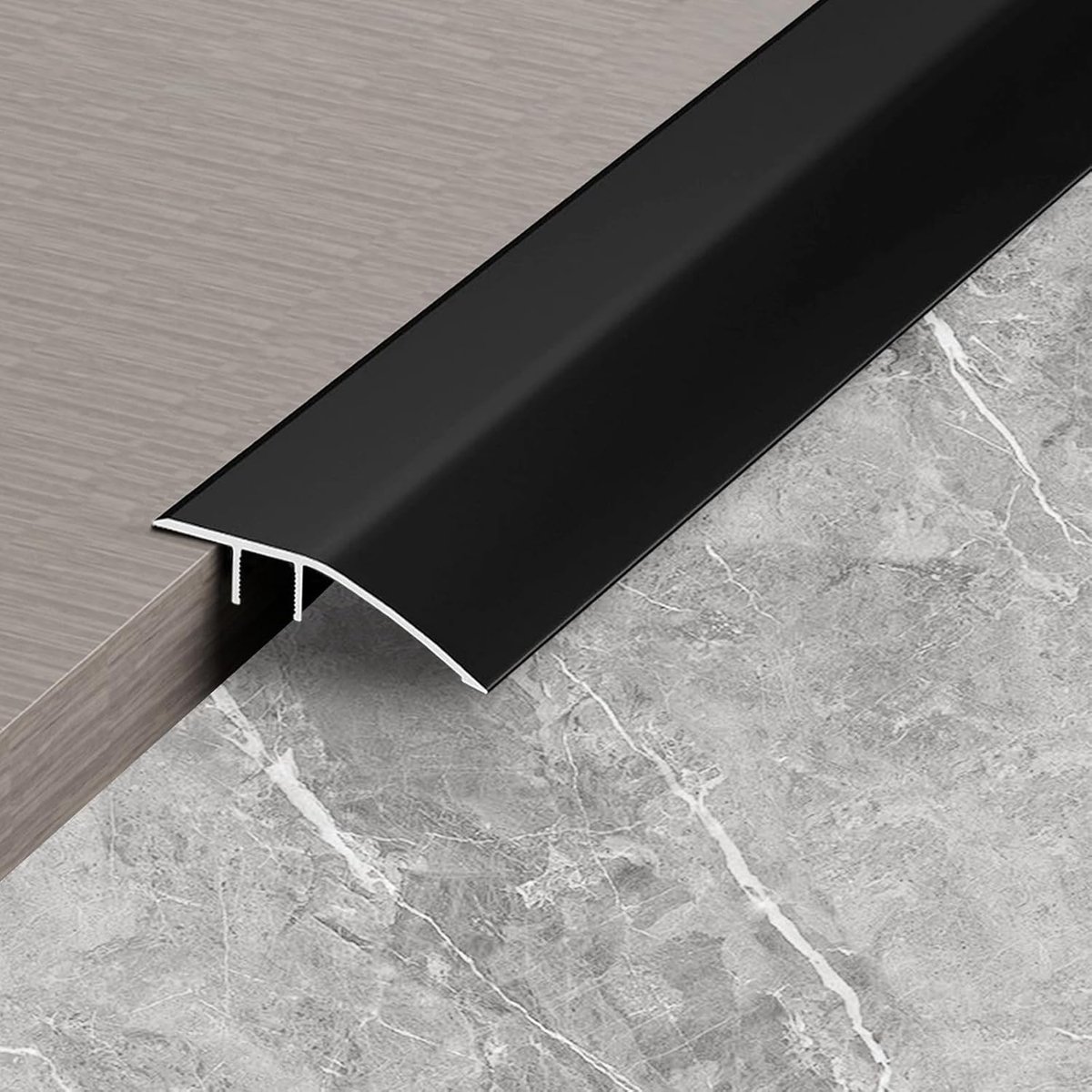 Transition profile, height compensation 8 - 15 mm, aluminium floor, transition profile, self-adhesive, threshold slope - ShopVlot