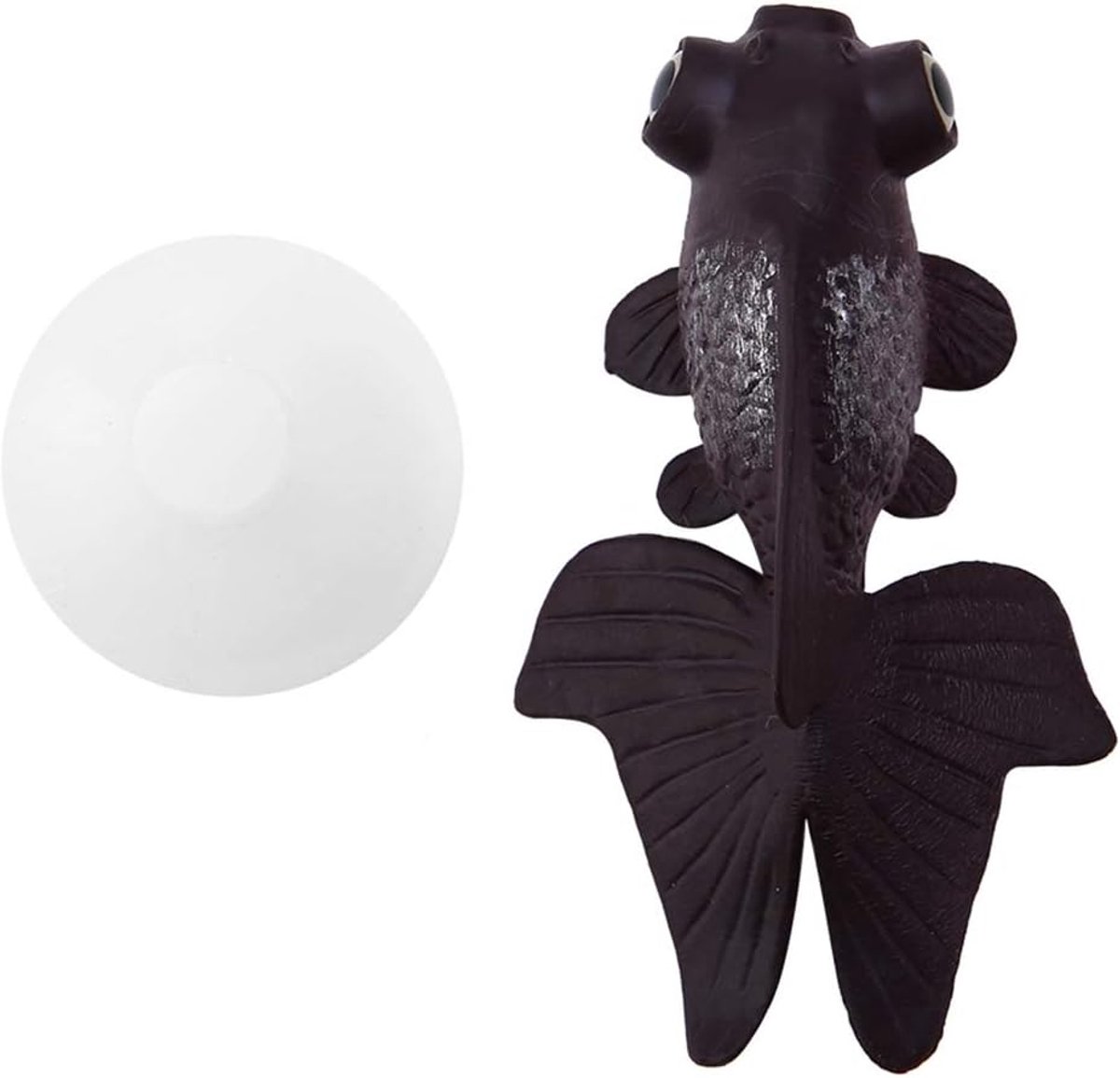 SnelShoppen - Aquarium Decoratieve Rubber Zachte Lichaam Kleine Kunstmatige Vis Plastic Vis Kleine Goudvis Aquarium Decoratieve Zuignap (Nr. 6 Bruine
