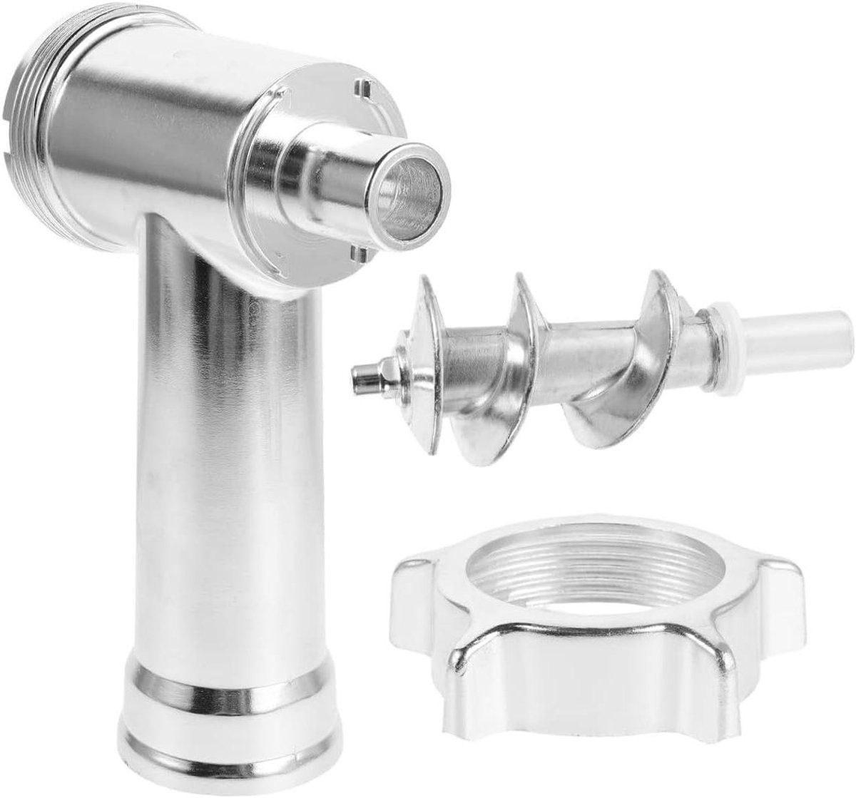 Vleesmolen Onderdelen - Vervangende Schroef - Vlees Verwerken - Sterke Aluminiumlegering - 4473 Gram - Zilver
