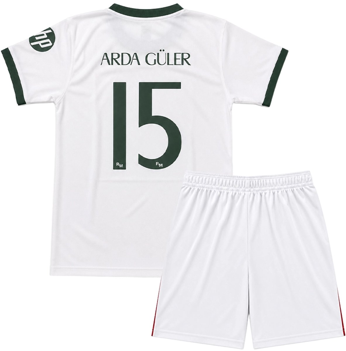 Real Madrid Voetbaltenue - Arda Güler - Thuis Voetbal Tenue Kinderen - Maat 116 t/m 164 - Seizoen 2026/2027 - Shirt en Broekje - Jongens - Meisjes - Wit
