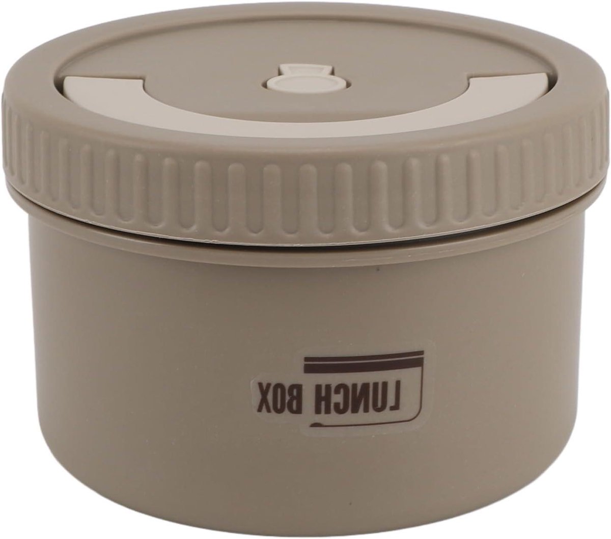 Lunchbox Roestvrij Staal - Voedselcontainer Thermos - Maaltijden Onderweg - Lekvrij Deksel - 600 ml - Donkerbruin