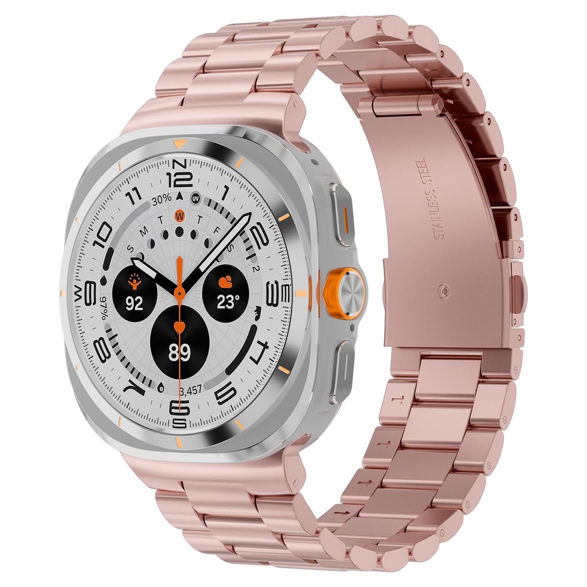 Omgoods - Stalen Horlogeband voor Galaxy Watch Ultra 47 mm