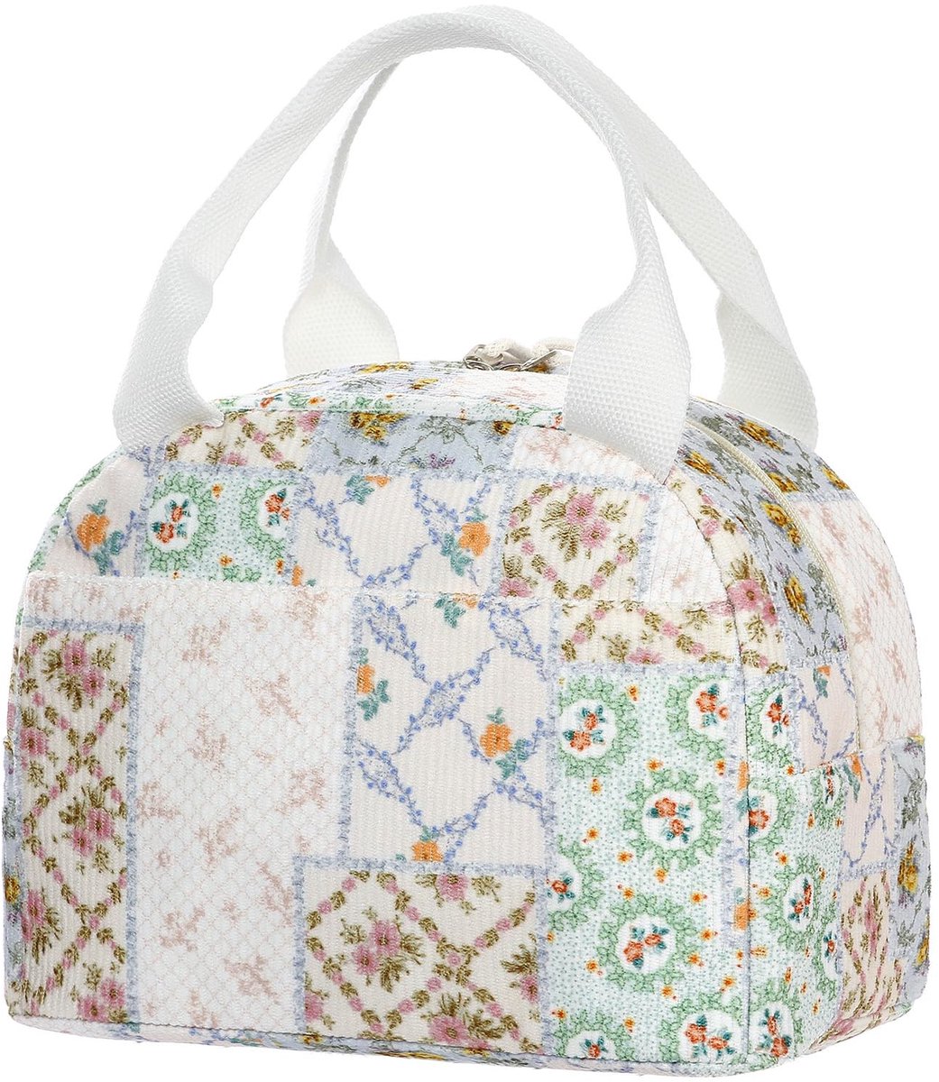 Omgoods - Lunch Bag voor Vrouwen - Lekvrije Thermische Koeltas met Bloemmotief
