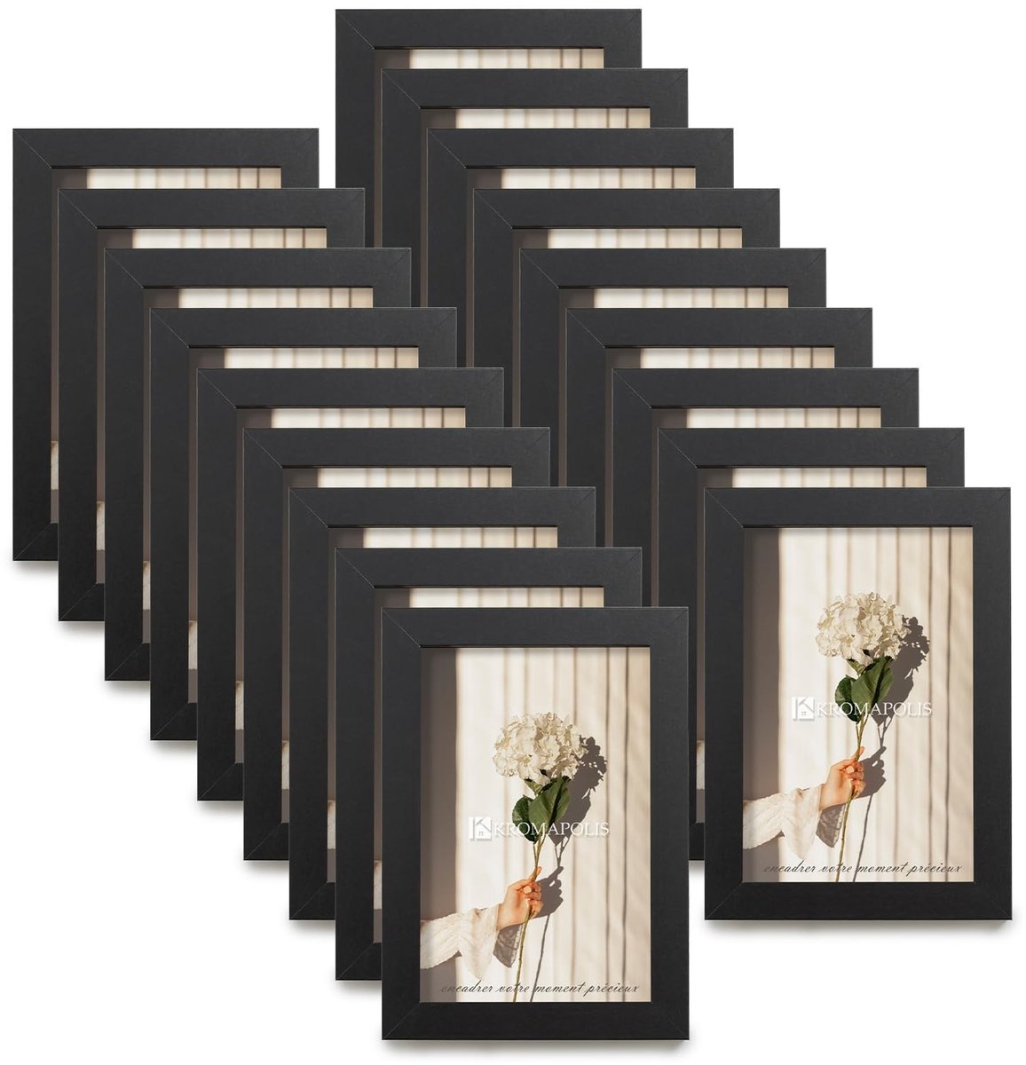 Omgoods - Set van 18 Kleine Fotolijsten 10 x 15 cm - Milieuvriendelijk