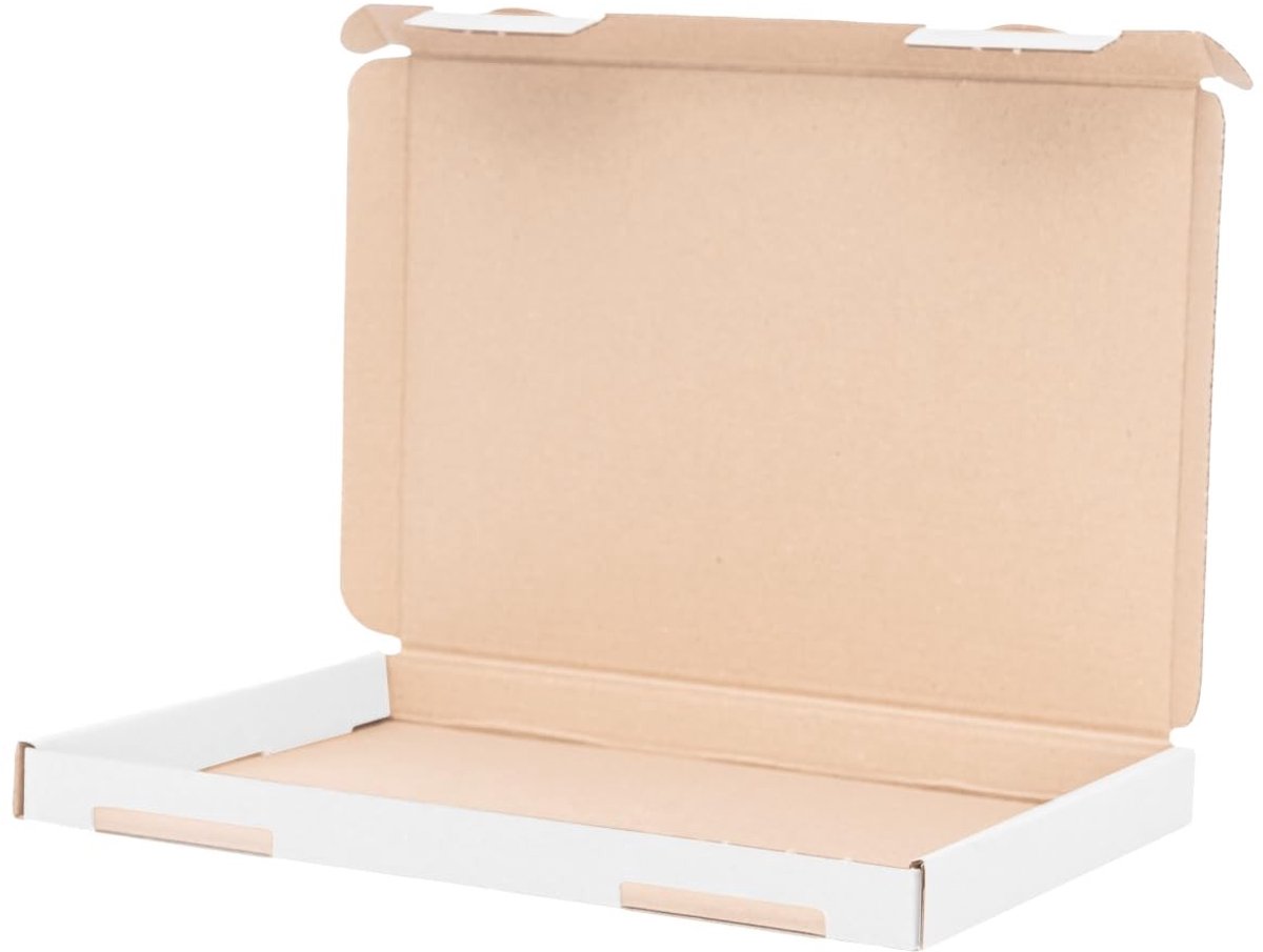 Omgoods - Grote Postdozen Wit A5 230 x 160 x 20 mm Pack van 300