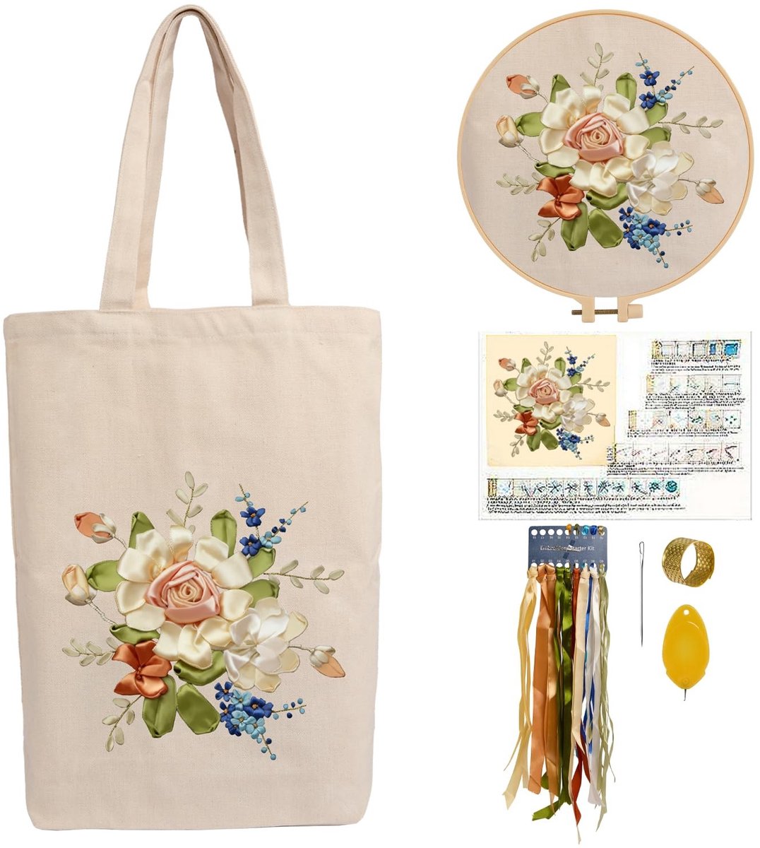 Omgoods - Borduurkit voor Canvas Tote Bag voor Beginners