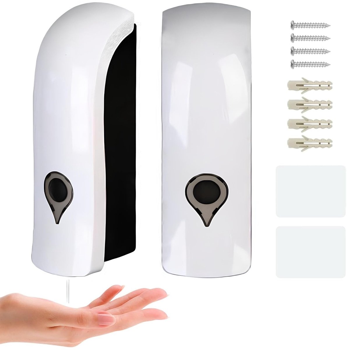 Omgoods - Wandzeepdispenser 300 ml - Set van 2 voor Keuken en Badkamer