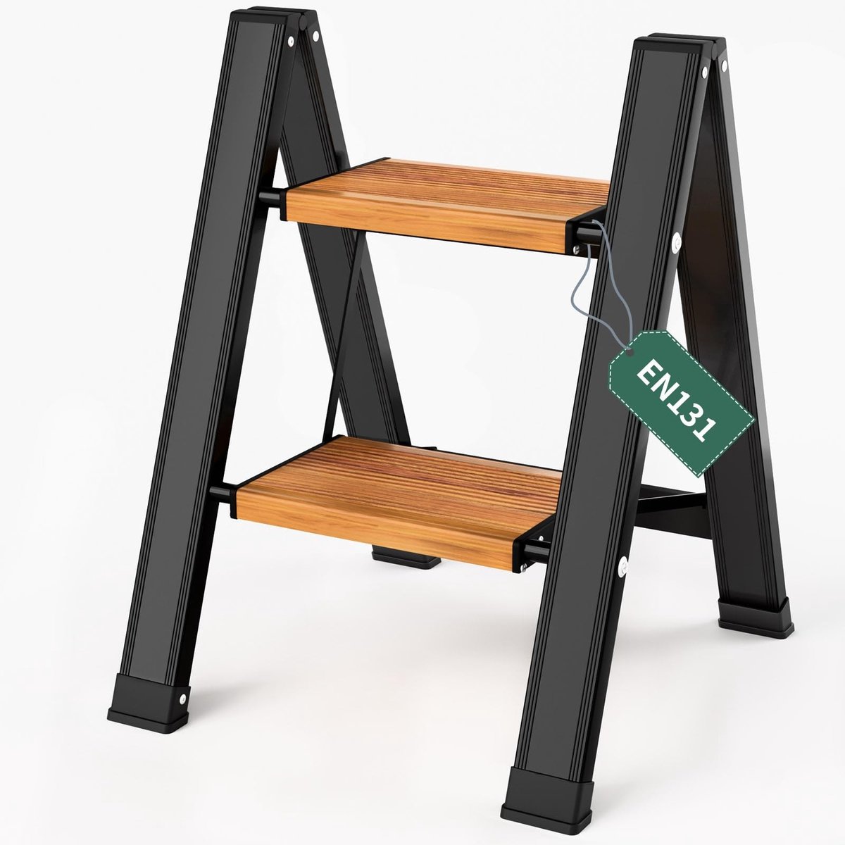 Omgoods - Vouwbare Aluminium Ladder met 2 Treden