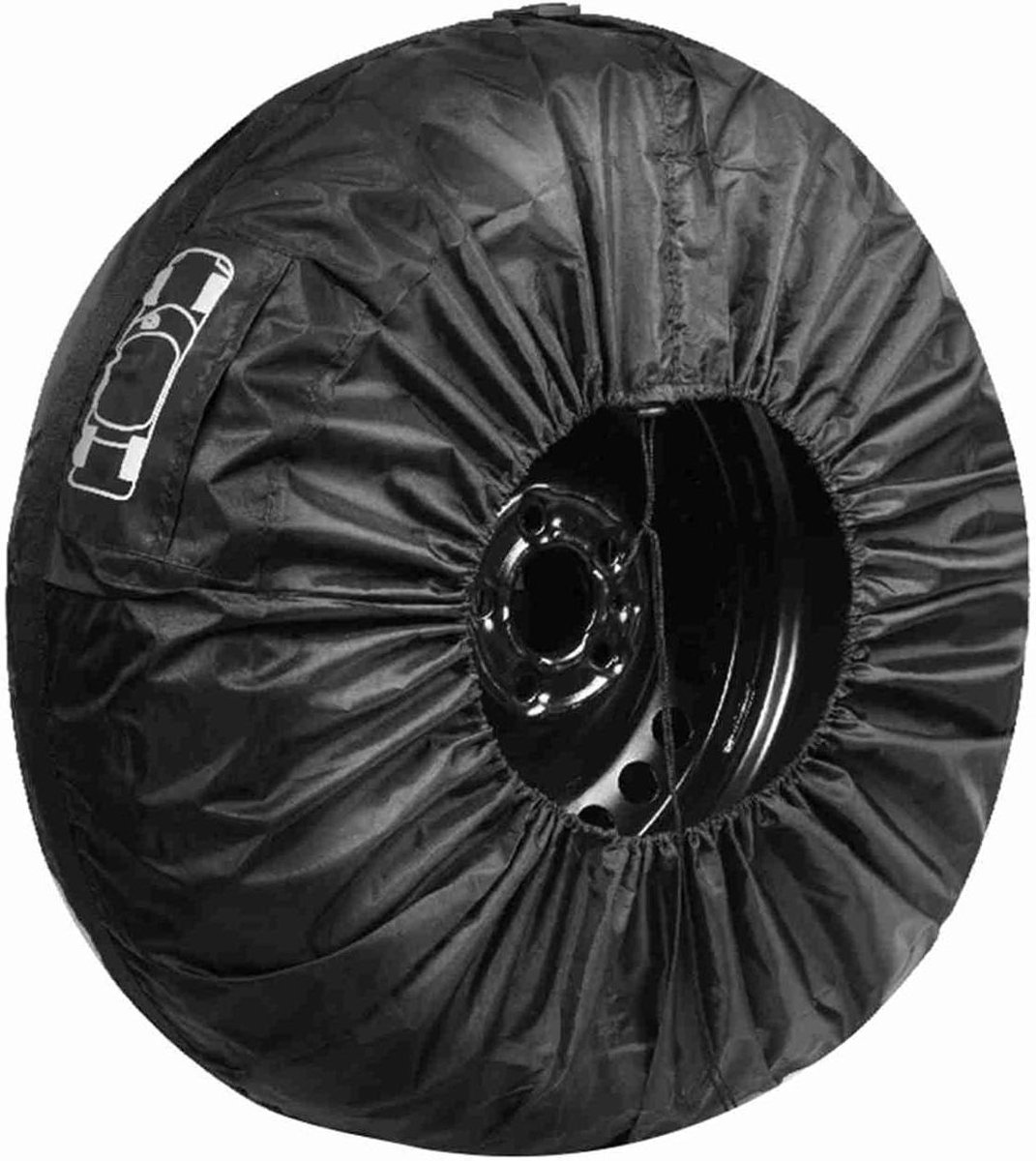 Bandenhoezen Set - Reserveband Beschermers - Banden Beschermen - Waterafstotend Materiaal - 13-18 inch - Zwart