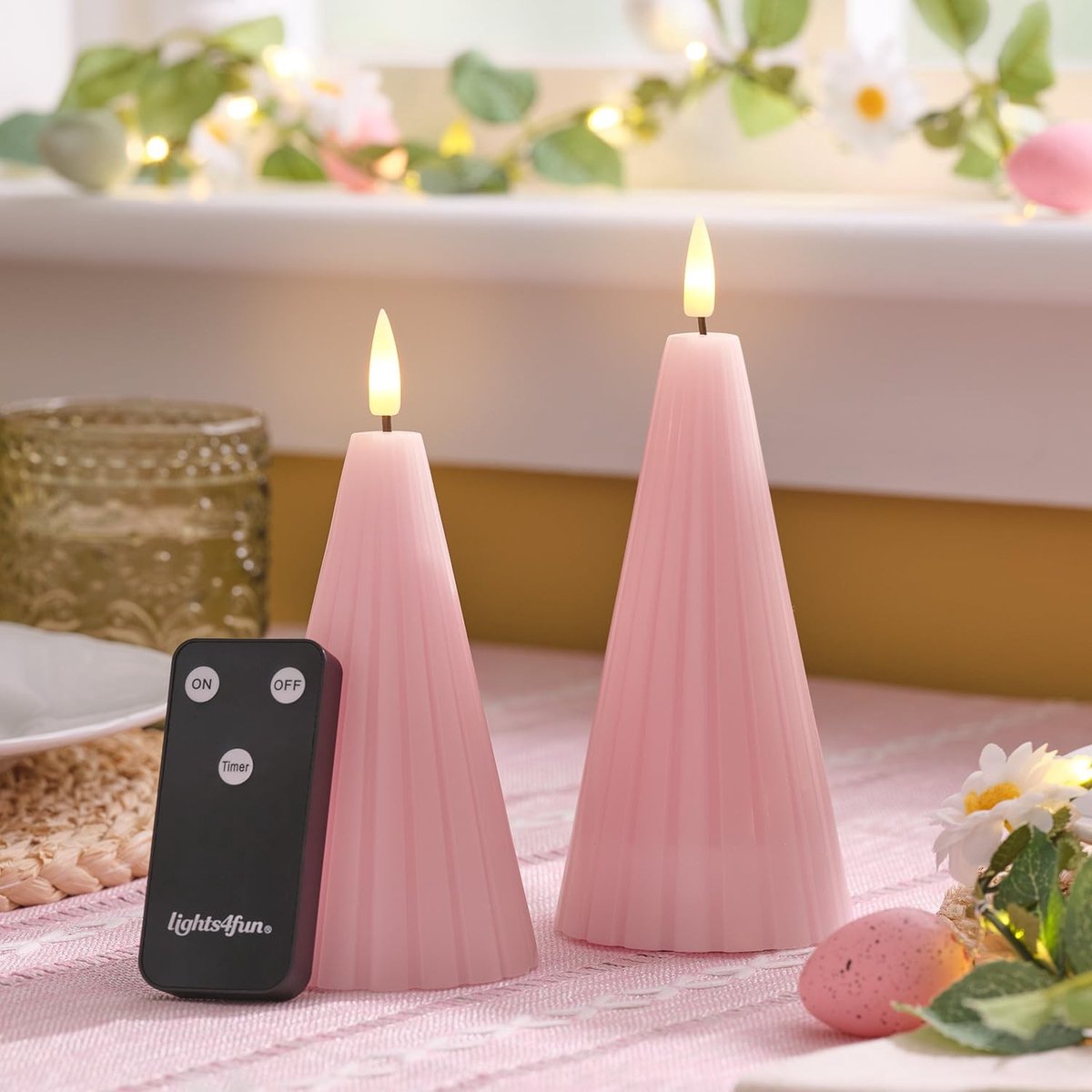 Omgoods - TruGlow LED Kaarsen van Echte Was met Afstandsbediening