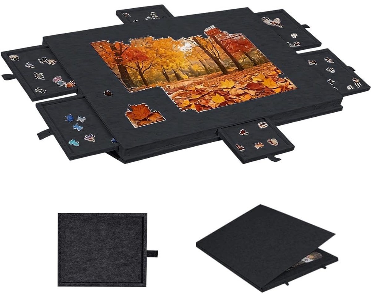 Omgoods - Puzzle Board met 6 Lades voor 1000 Stukjes Puzzels