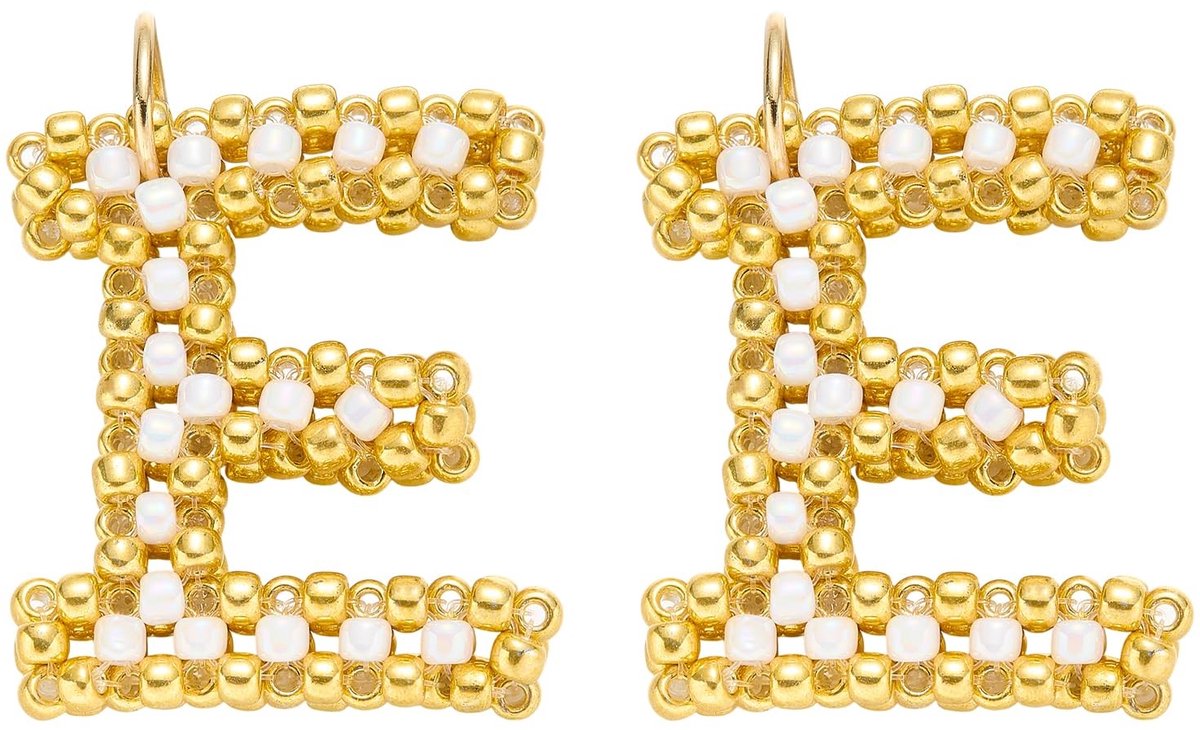 Omgoods - Glazen Letterpendanten voor Sieraden Maken in Goud