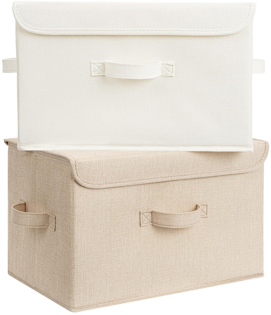 Omgoods - Set van 2 Opbergdozen met Deksel