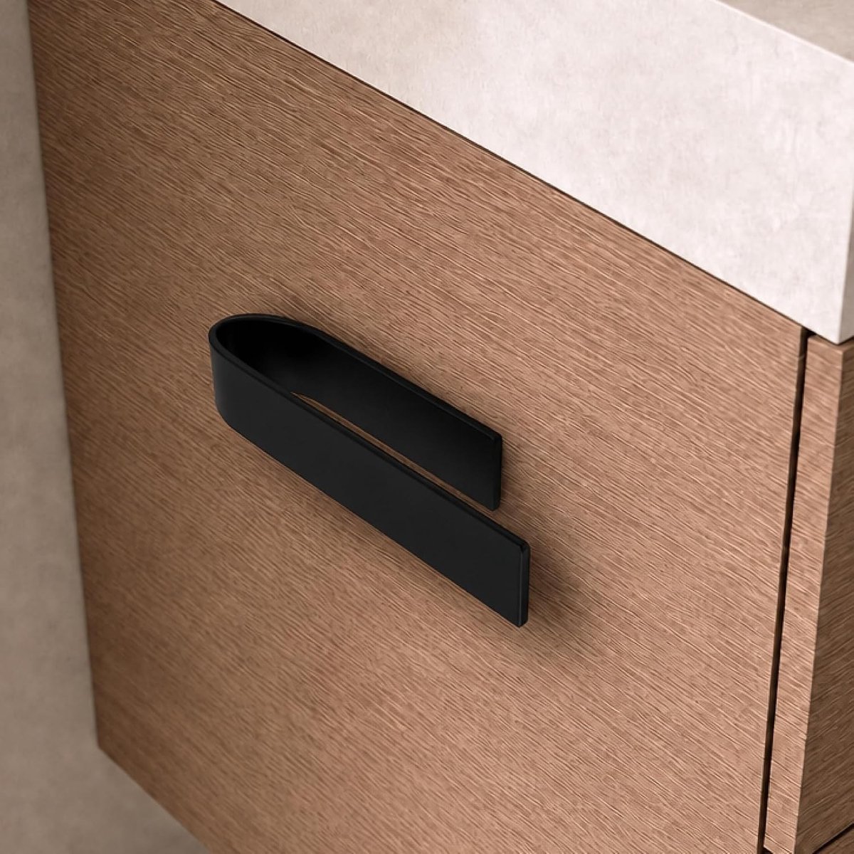 Omgoods - Zelfklevend Handdoekrek 22 cm - Wandmontage Zonder Boren - Zwart