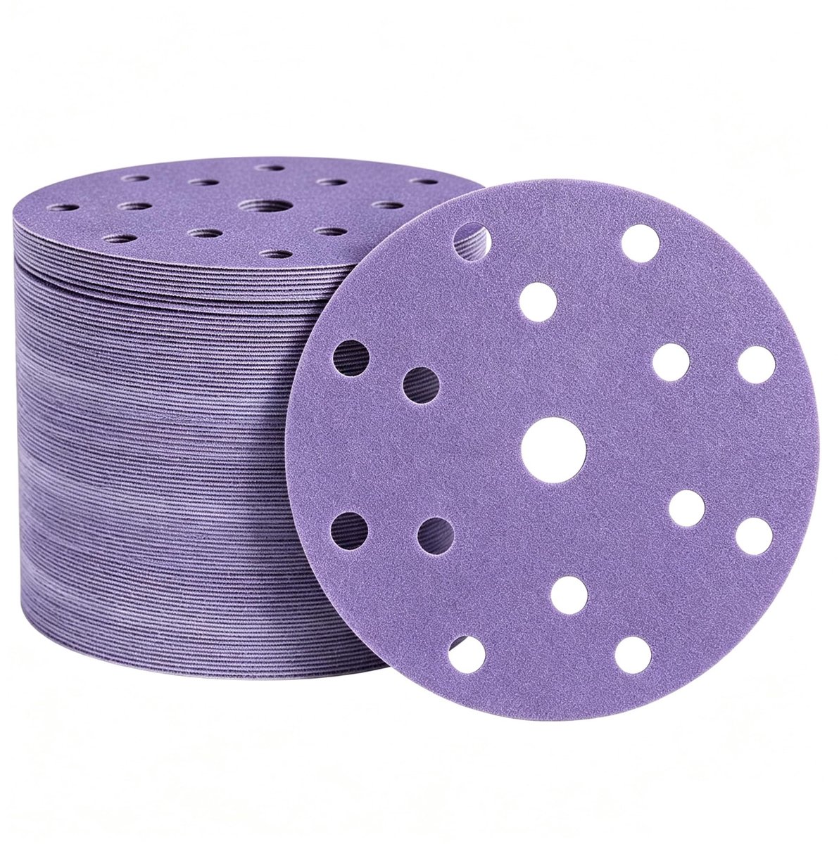 Omgoods - 50 Stuks Schuurpapier 150 mm Klittenband Korrel 40