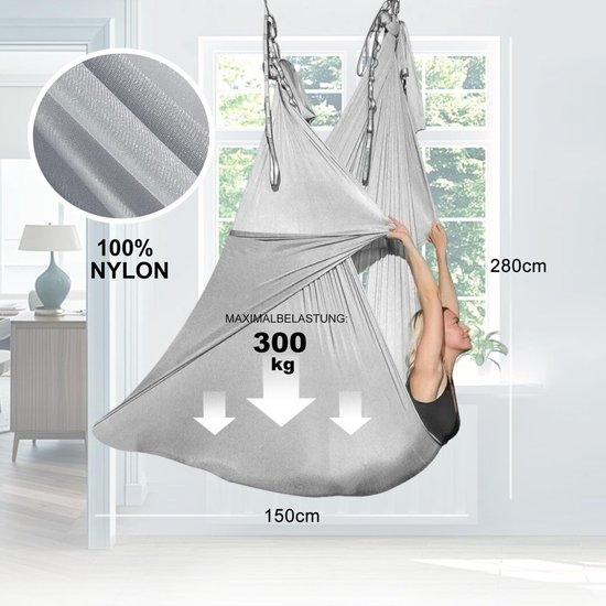 Omgoods - Aerial Yoga Hangmatset - Multifunctionele Nestschommel voor Binnen van Omgoods — afbeelding 2