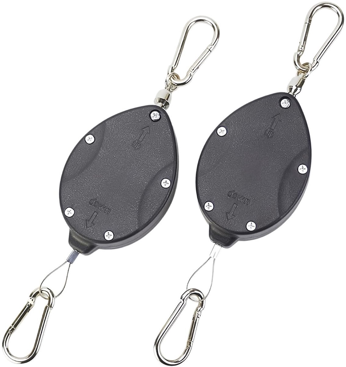 Omgoods - 2 Stuks Roestvrijstalen Telescopische Haken - Voor Tuinmanden en Vogelvoederbakken (160 cm)