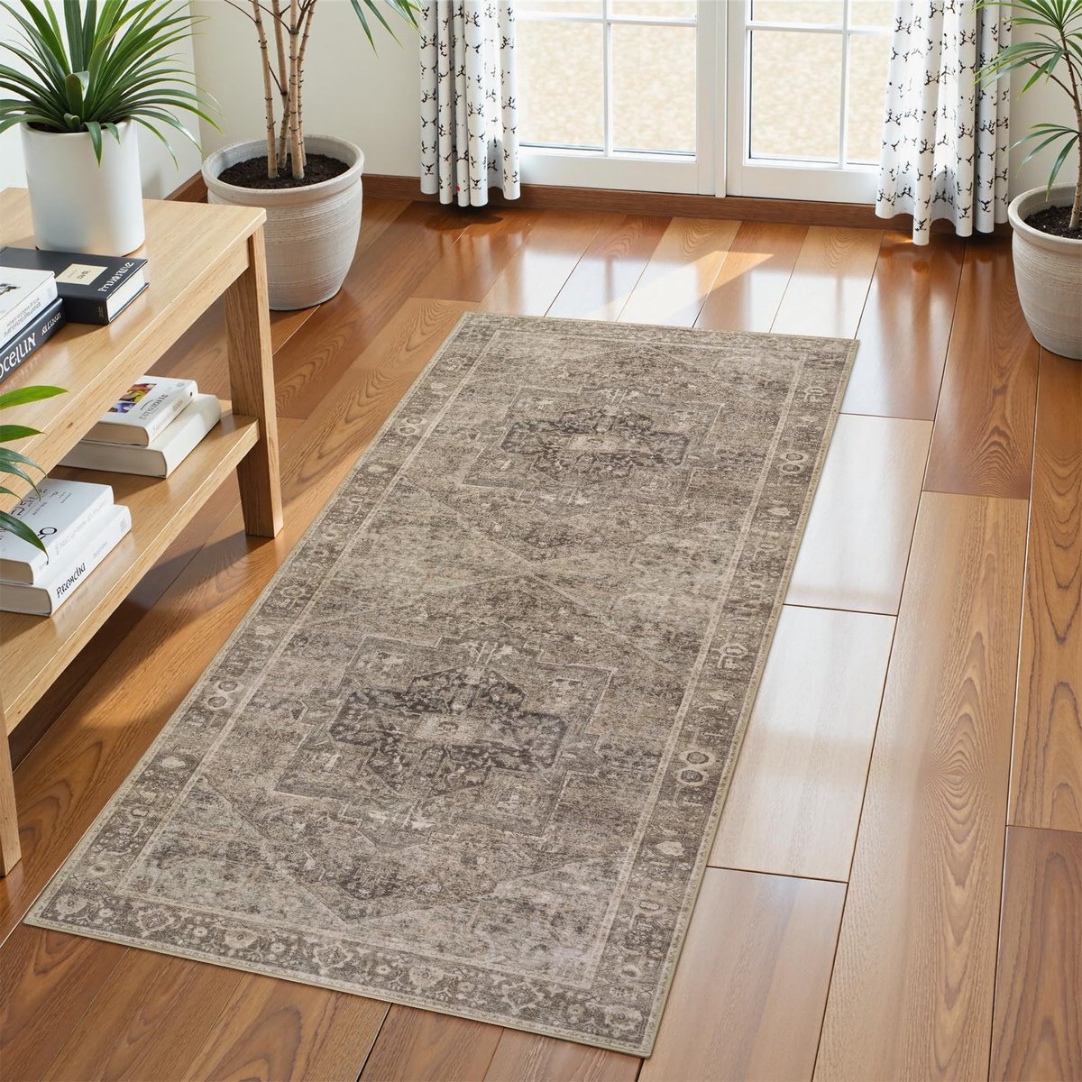 Omgoods - Vintage Boho Vloerkleed 60 x 120 cm, Wasbaar en Antislip