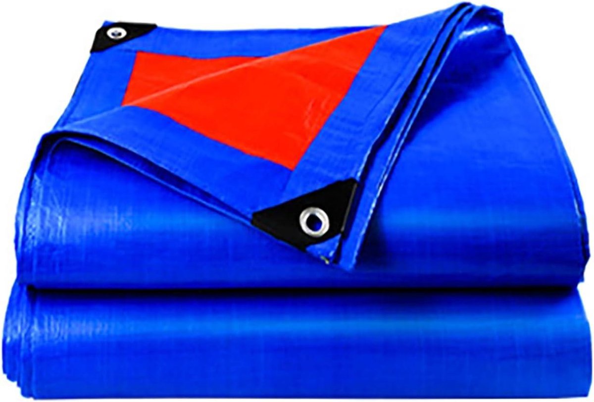 Waterdicht Afdekzeil - Beschermhoes Zeil - Spullen Beschermen - Scheurvast PE Weefsel - 280x390 cm - Blauw